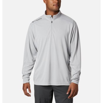 Columbia Muške Majice S Kapuljačom - PFG Low Drag 1/4 Zip Top Sive | KTAG-85291